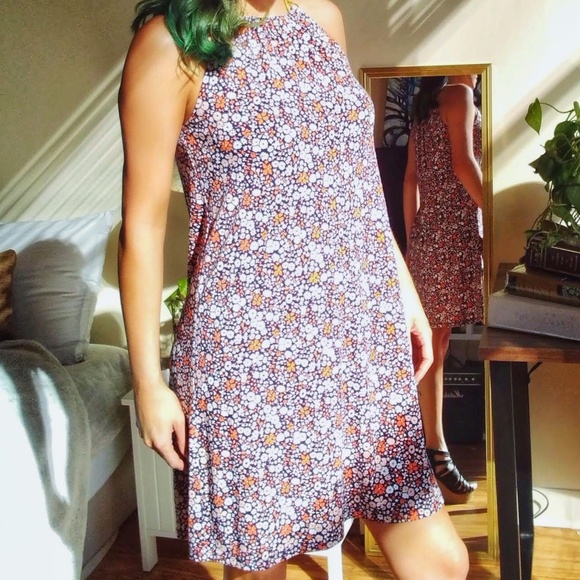 MICHAEL KORS Floral Print Drop Waist Dress EUC - Picture 3 of 8